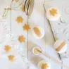 ScrapCooking decorazioni in marzapane stelle dorate, 12 pezzi