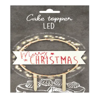 ScrapCooking LED Cake Topper – éclat scintillant de Noël