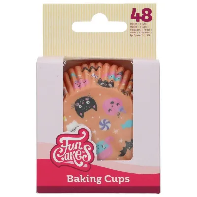 Muffin cups Sweet Monsters – 48 pieces, cute Halloween motifs | miniSchoggi