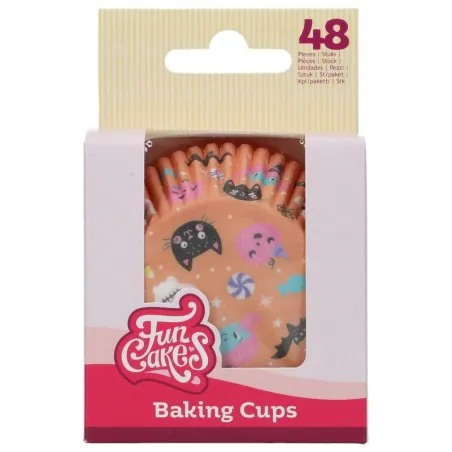Muffin cups Sweet Monsters – 48 pieces, cute Halloween motifs | miniSchoggi