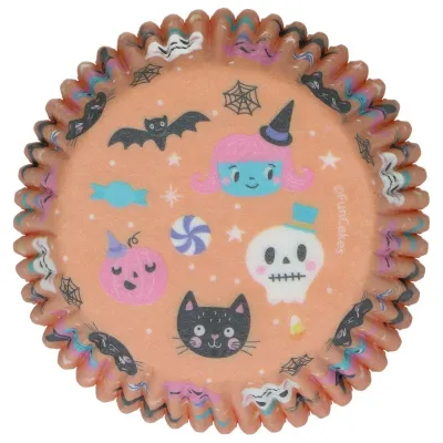 Muffinförmchen Sweet Monsters – 48 Stück, niedliche Halloween-Motive | miniSchoggi