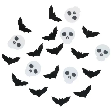 Wafer edible decoration Halloween – edible bats and skull for cake and cupcake | miniSchoggi