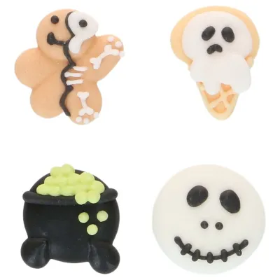 Halloween Sugar Decoration Spooky – 8 unusual sugar figures ready to use instantly | miniSchoggi