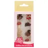 Chocolate decorations Forest Animals – 8 edible chocolate figures for cake and cupcake | miniSchoggi