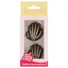 Chocolate decorations Skeleton Hands – 6 edible skeleton hands for cakes and cupcakes | miniSchoggi
