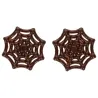 Décorations en chocolat toile d'araignée – 6 toiles d'araignée comestibles pour gâteau et cupcake | miniSchoggi
