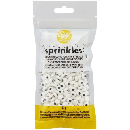 Décoration d'yeux en sucre Mini – yeux comestibles pour cupcakes, Cake pops et biscuits | miniSchoggi