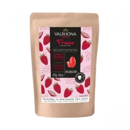 Valrhona Couverture Inspiration Fraise - Chocolat à la fraise