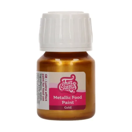 FunCakes Metallic Food Paint Gold – un éclat doré luxueux pour tes gâteaux