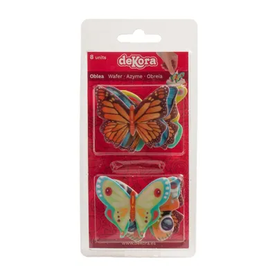 Butterflies made of Edible paper, 8 pieces
