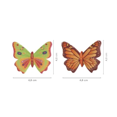 Papillons en Papier à manger, 8 pièces