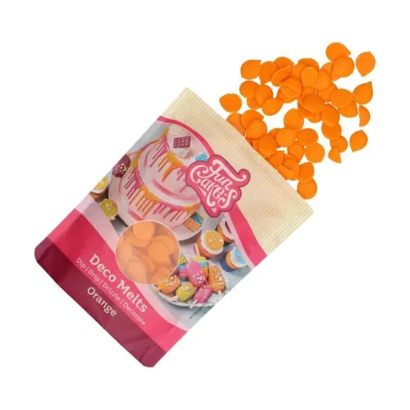 Cake icing orange, 250 g for elegantly glossy cakes