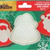 Ausstecher Weihnachtsmann mit Prägung – Guetzli und Fondant Ausstecher 7.5 cm | miniSchoggi