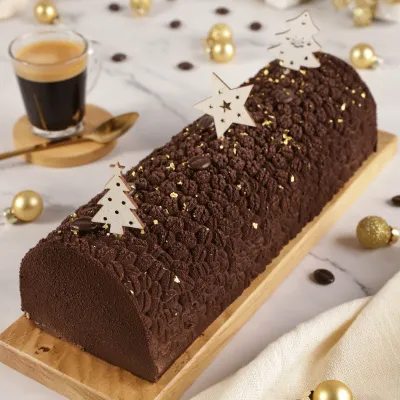 Bûche-Silikonmatte Kaffeebohnen, Silikomart