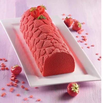 Bûche-Silikonmatte Grosse Herzen, Silikomart