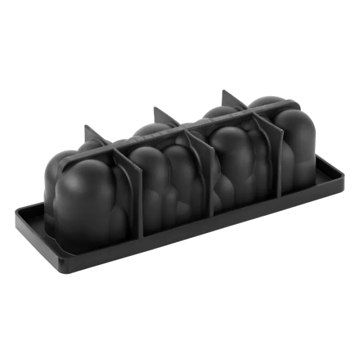 Silikonform Bûche Atomic, Pavoni, 3D-Effekt