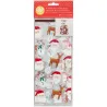 Weihnachtliche Klarsichtbeutel – 20 transparente Geschenkbeutel mit Weihnachtsmotiv | miniSchoggi