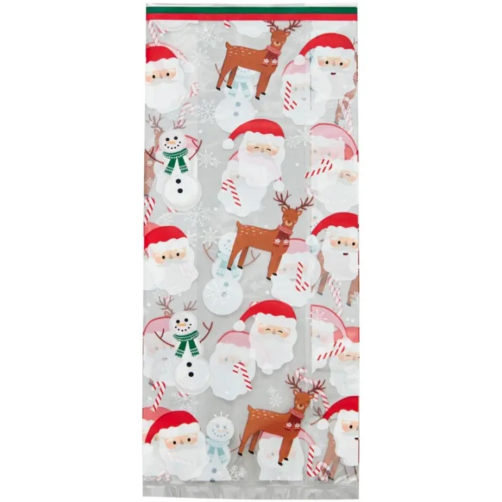 Christmas Transparent Bags – 20 transparent gift bags with Christmas motif | miniSchoggi