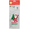 Klarsichtbeutel Weihnachtsmann – 20 transparente Geschenkbeutel mit Weihnachtsmotiv | miniSchoggi