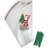 Sachet transparent Père Noël – 20 sachets-cadeaux transparents avec motif de Noël | miniSchoggi