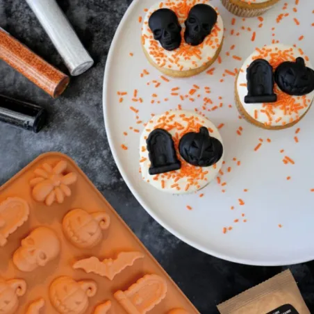 ScrapCooking Halloween Sweets Silicone mold – Spider, Pumpkin, Skull