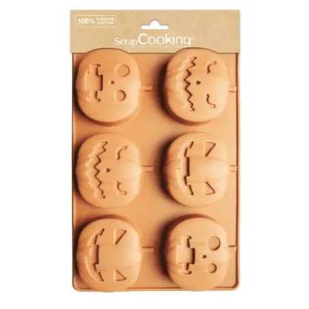 ScrapCooking Pumpkin Silicone mold – Mini Cakes for Halloween