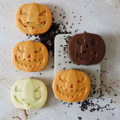 ScrapCooking Stampo in silicone zucca – Mini-dolci per Halloween