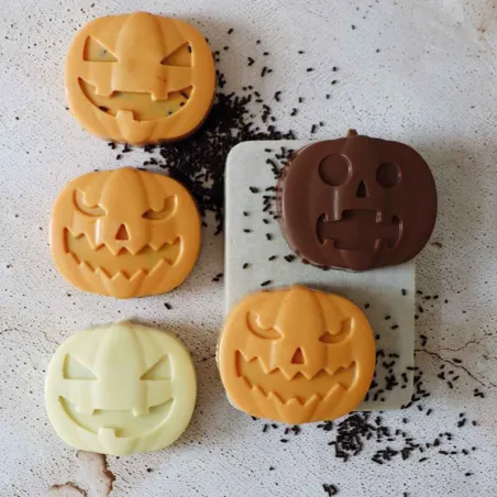 ScrapCooking Stampo in silicone zucca – Mini-dolci per Halloween