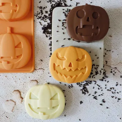 ScrapCooking Kürbis Silikonform – Mini-Kuchen für Halloween