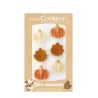 Marzipan Herbstdekoration – Kürbisse und Blätter für Torten