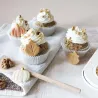Marzipan Herbstdekoration – Kürbisse und Blätter für Torten