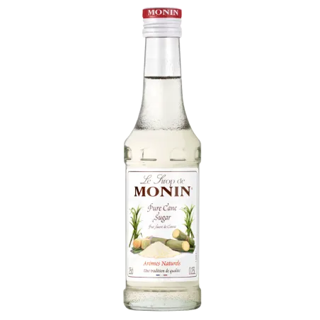 Monin Cane Sugar Syrup 250 ml – for Cocktails and Baking Creations