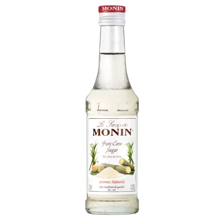 Monin Rohrzucker Sirup 250 ml – für Cocktails und Backkreationen