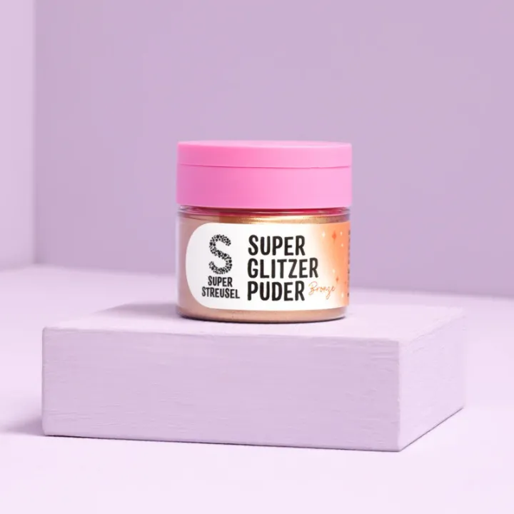 Super Streusel Poudre scintillante : paillettes comestibles pour gâteaux et boissons