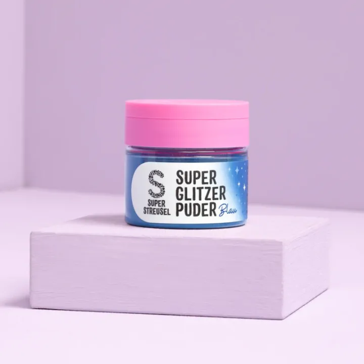 Super Streusel Glitzerpuder: essbarer Glitzer für Torten und Drinks
