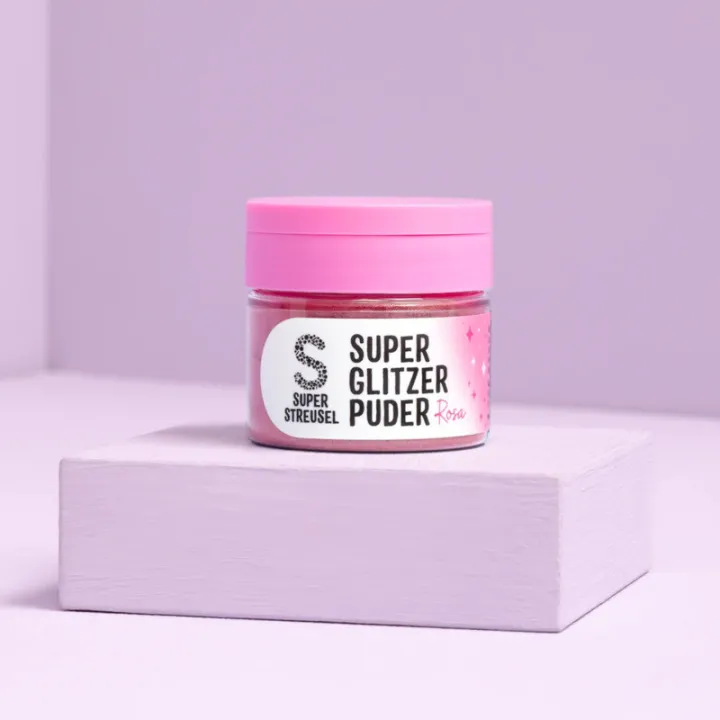 Super Streusel Glitzerpuder: essbarer Glitzer für Torten und Drinks