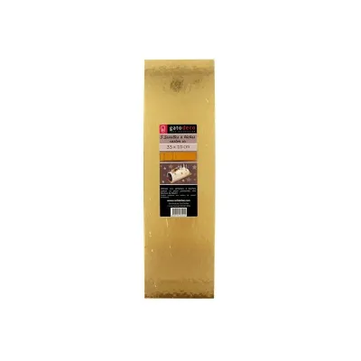 Goldene Untersetzer für Weihnachtsbûche 35x10cm für Bûches und Cakes