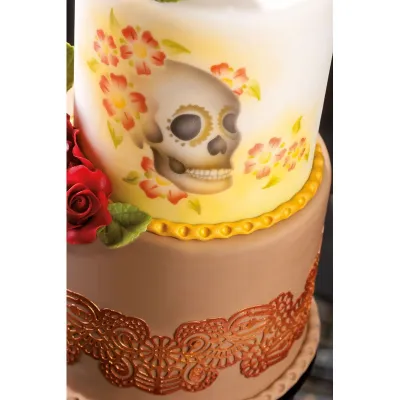 Airbrush Schablone Totenkopf