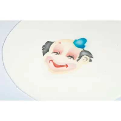 Airbrush stencil clown Dimitri