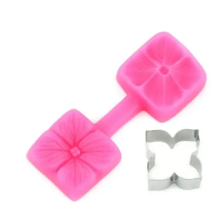 Kit de gaufrage fleurs d'hortensia