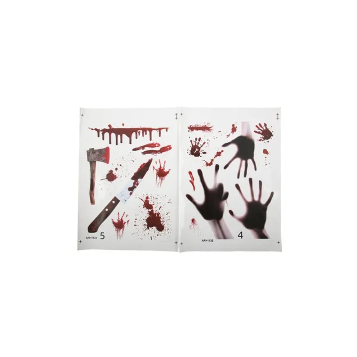 Bloody Halloween stickers for spooky Halloween parties