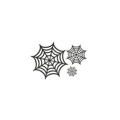 Halloween Dekoration Spinnennetz, 3 Stück für gruselige Tischdeko