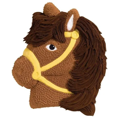 Stampo Pony 34 x 26 cm per dolci torte a forma di cavallo e unicorno