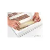 Bûche Einlage 22 x 6 x 5 cm - Stampo in silicone per bûche multistrato