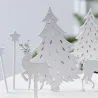 Cake topper Winterzeit 7 pezzi - Decorazione torta elegante per Natale