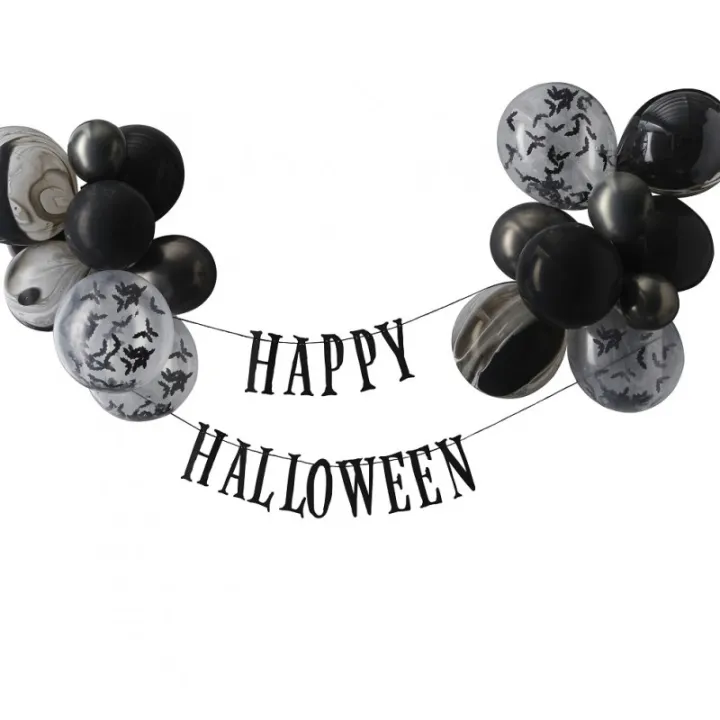 Ghirlanda Happy Halloween con 24 palloncini per la migliore decorazione di Halloween