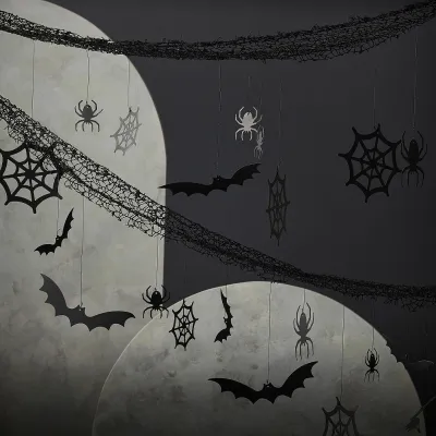 Halloween Dekoration Girlande Gänsehaut 4 m für gruselige Partydeko
