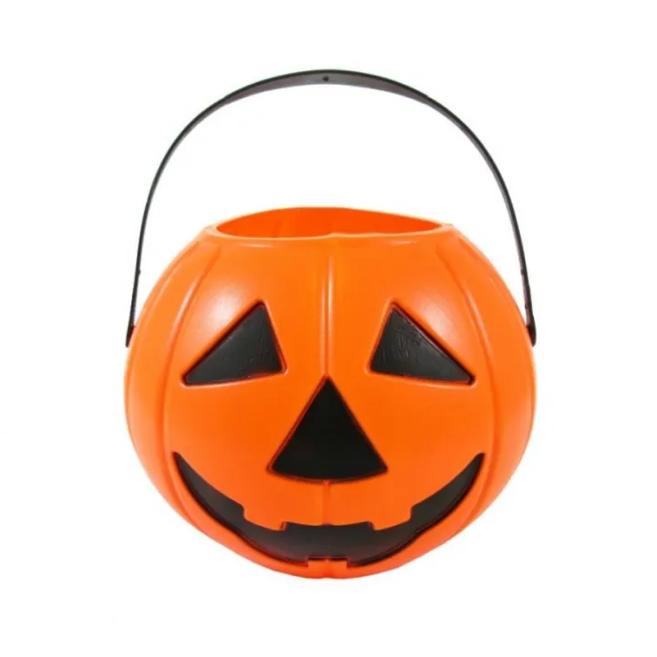 Pumpkin bucket 13.5 x 18 cm - for trick or treat at Halloween