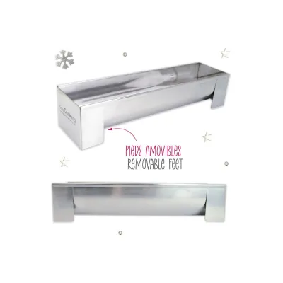 Moule à bûche en inox avec insert pour une parfaite Bûche de Noël