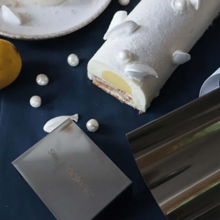Stampo Bûche de Noël in acciaio inox con inserto per una Bûche de Noël perfetta